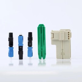 RETT FQC 20pcs SC UPC Fiber Optic Quick Connectors with Matched Tools Fiber Reusable Connectors Single Mode Mechanical Fast Connectors Adapter for FTTH CATV Network Instrument (UPC 20pcs)