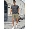 JMIERR Mens Drawstring Shorts Casual Elastic Waist Waffle Sweat Shorts