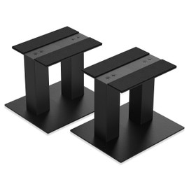 Desktop Speaker Stands 1 Pair for Small/Medium Bookshelf Speakers Steel Studio Monitor Stands,Medium