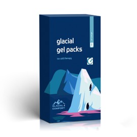 Glacial Comfort Glacial Comfort Gel Ice Pack for Back Pain - (21" x 13") Reusable Cold Pads for Hip, Knee, Shoulder Injuries, Muscle Strains, Migraine & Postpartum Recovery with Flex Technology - Compression Pad.