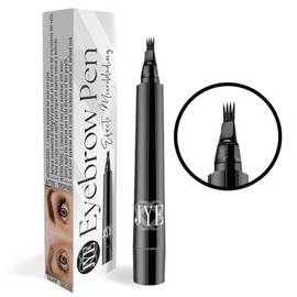 JYE Lapiz para Cejas Efecto Microblading Color Negro, Dibujo pelo a pelo, Impermeable, Larga duración, Maquillaje para cejas