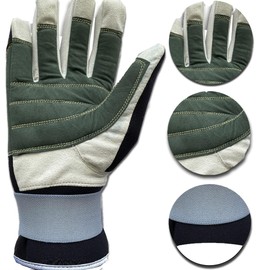 Seagull Neoprene Sports Gloves, Sailing, Boating, Yachting with Strong Amara Palm Anti-Slip Grip for Boating, Kayaking, Canoeing, All Water Sports,Mountain Biking, Cycling-Large