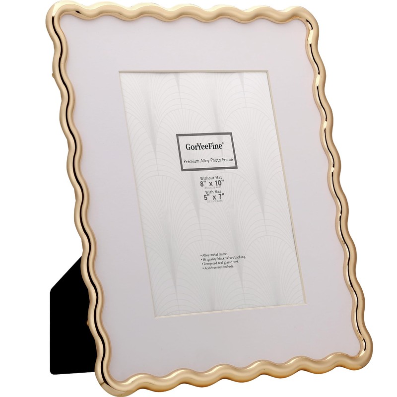 Gold 4 x 6'' High-End Zinc Alloy Picture Frame with