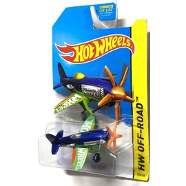 Hot Wheels 2014 Hw Off-Road Daredevils Blue Mad Propz Airplane 124/250