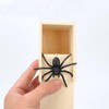 Rubber Spider Trick Box, Handmade Wooden Trick Surprise Box Spider