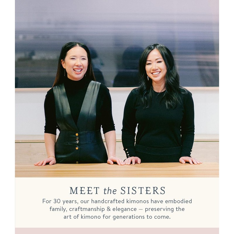 KIM+ONO Women's Charmeuse Kimono Robe Short - Peacock Feather -