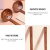 4-Piece Large Wooden Spoons with Long Handle, Japanese Ramen Spoon,