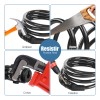 2pcs 1m Candado Cadena Contraseña Seguro Para Moto Bicicleta