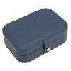 Portable Jewelry Box PU Leather Large Capacity 2 Layers Travel