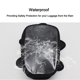 Baceyong 1 x Universal Motorcycle Belt Holder Tank Bag Motorcycle Fuel Saddle Bag Waterproof Black Motorcycle Rear Tank Bag Fuel Tank Bag