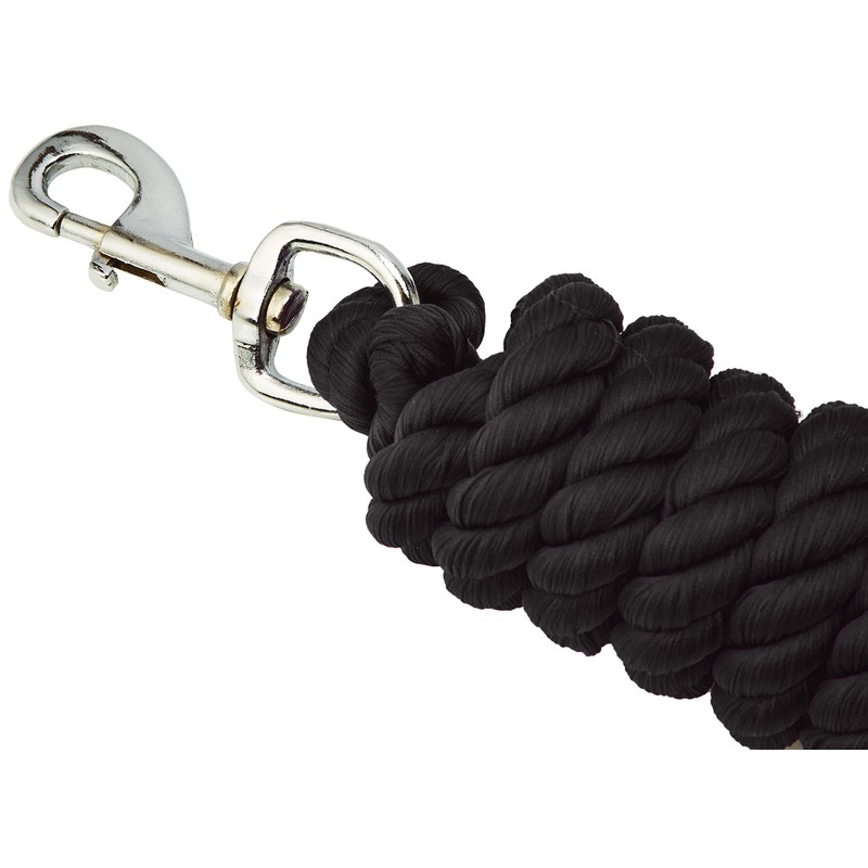Mark Todd Deluxe Padded Headcollar With Lead Rope Full Black