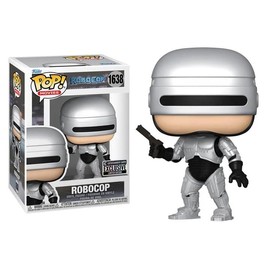 Funko Robocop Metallic with Visor and Gun + Pop Protector: EE Exclusive Pop! Movies Retro Vinyl Figure (Gift Set Bundled with ToyBop Box Protector Collector Case)