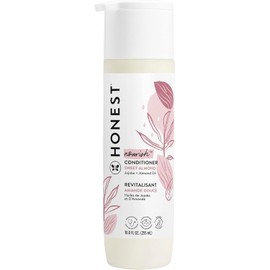 The Honest Company Silicone-Free Conditioner | Gentle for Baby | Naturally Derived, Tear-free, Hypoallergenic | Sweet Almond Nourish, 10 fl oz