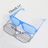 6pcs Neon Shutter Shades Sunglasses Novelty Neon Glasses 80's Party