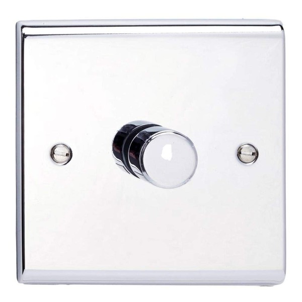 Deta SD1414CH Universal LED Dimmer Switch 1 Gang 2 Way