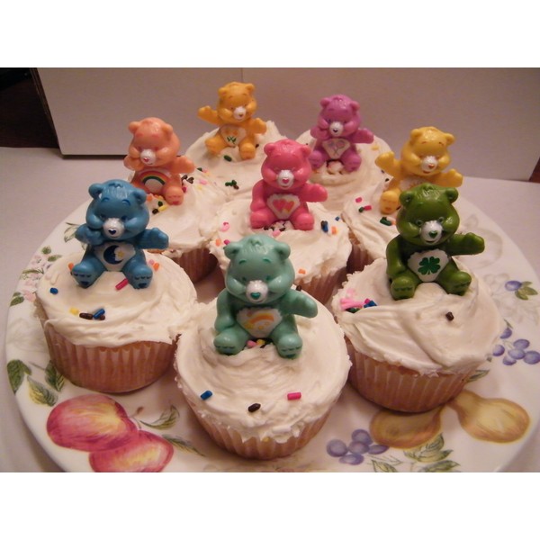 Care Bear Cake Topper / Cupcake Decorations Set of 16