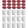 15 Ointment Jars, Cream Jars, High Ointment Jug, 35 ml Capacity, with Red Lid, Made in Germany