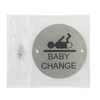 Fire Door Guru® Baby Change Door Sign - 76mm Disc