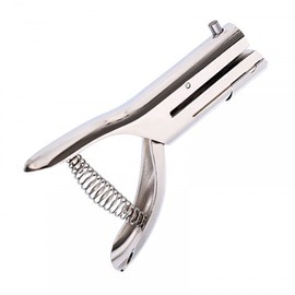 Single Hole Punch, Long Distance Paper Hole Punch, 3/6/8 mm Silver Single Hole Punch, Aluminium Alloy High Performance Hole Punch for PVC Cards, ID Cards, ID Photos