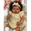 KsiTig 24inch Lifelike Reborn Baby Dolls Black Girls Silicone Babies