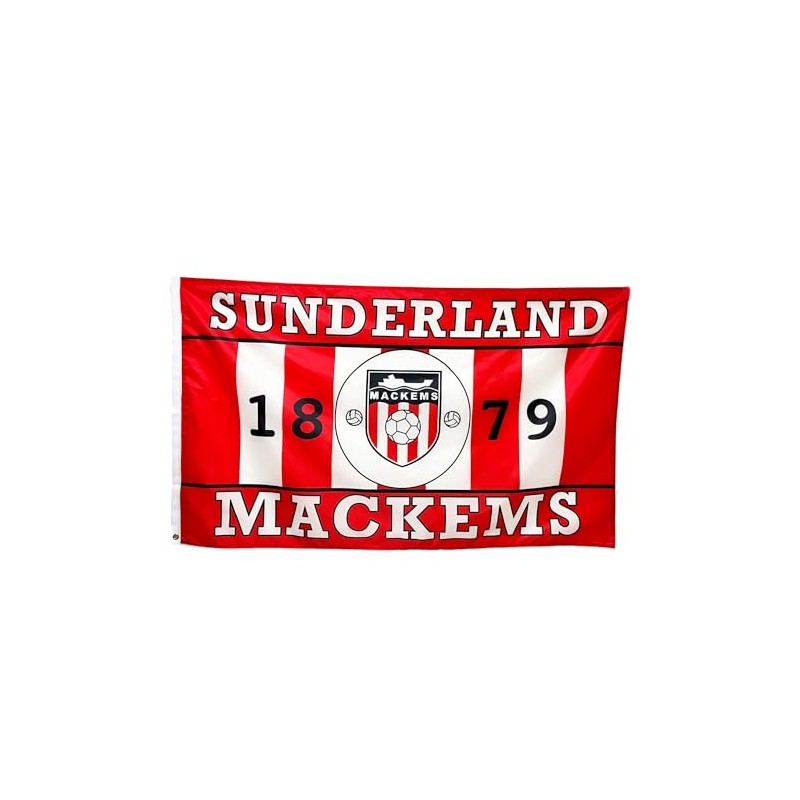 Sunderland Mackems 5x3 ft Football Flag – Retro Club Crest