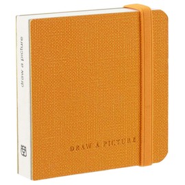 Basicon 10 x 10 cm Square Watercolour Journal, 100% Cotton Watercolour Paper, 300 GSM, Acid Free, 30 Sheets, 60 Pages, Watercolour Paper, Notebooks, Travel Sketchbooks for Artists, Adults, Students