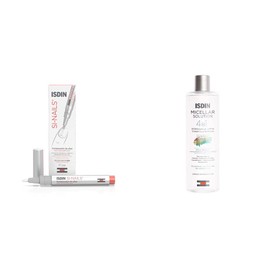 ISDIN SI-NAILS Fortalecedor con ácido hialurónico para uñas débiles y dañadas, hidrata también las cutículas, Acabado Invisible, 2.5 ml + Micellar Sol