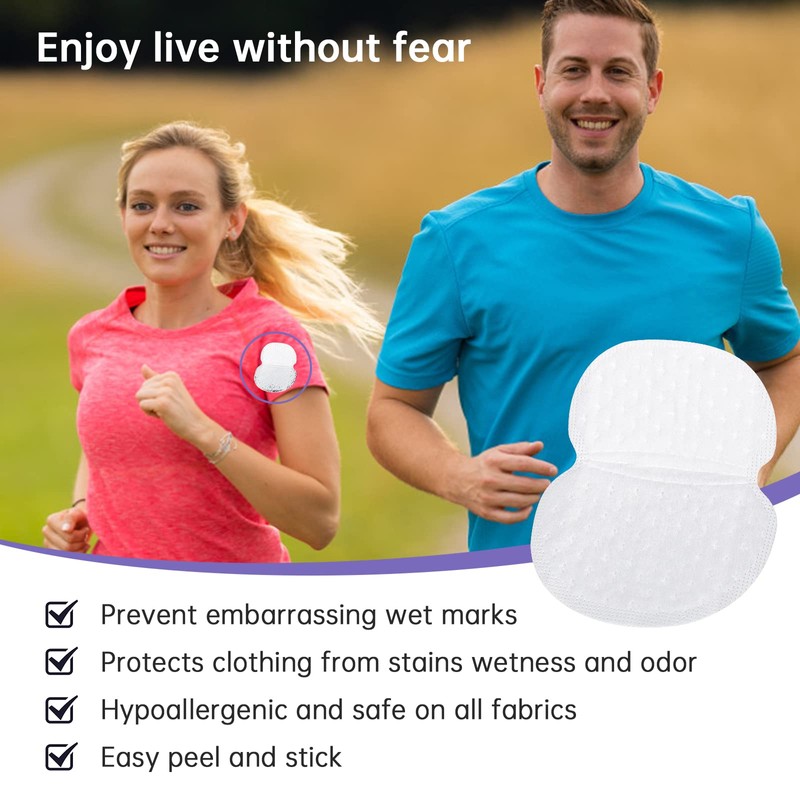 Underarm Pads, Pack of 40 Armpit Sweat Pads, Disposable Armpit