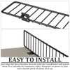 1 Pcs Retail Gondola Shelf Front Wire Fence Guard, Black,