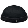 WEROR WEROR-382.1 Men's Docker Cap Fisherman's Harbour Cap, black
