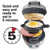 Hamilton Beach Breakfast Sandwich Maker with Egg Cooker Ring, Customize