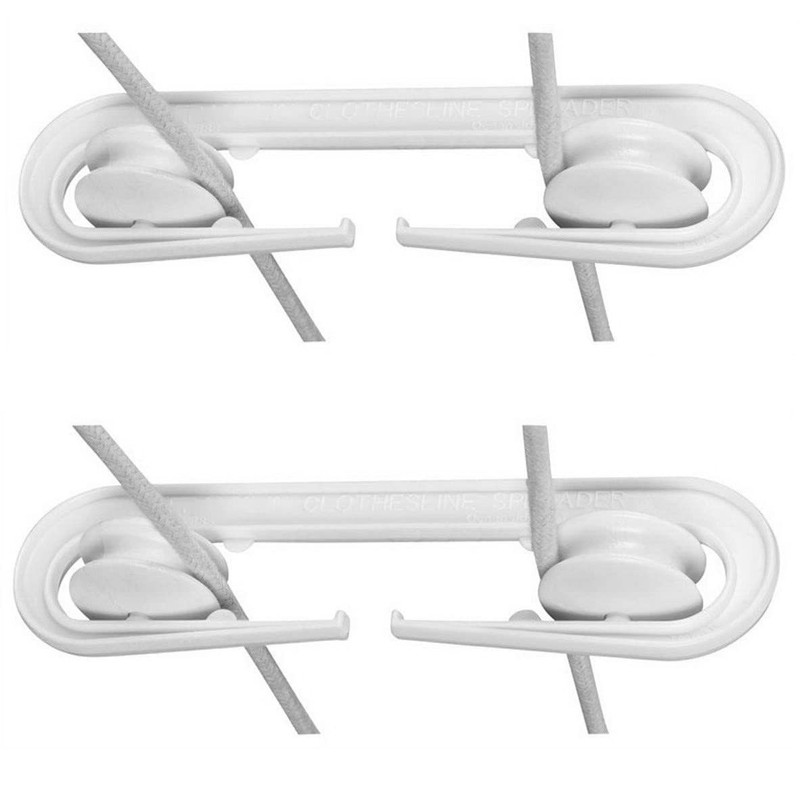 Dependable Industries Inc. Essentials Laundry Clothesline Kit 100ft Cotton Line,