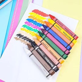 Barrilito Crayon JUMBO Circular, 12 colores. 12J