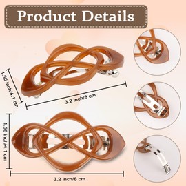 Amariver Hair Barrettes for Women 4packs Hair Clips French Barrette Stylish Accessories for Women Girls
