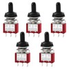 Heschen 5pcs MTS-123 (ON) OFF(ON) SPDT 3 Pin 2A 250V