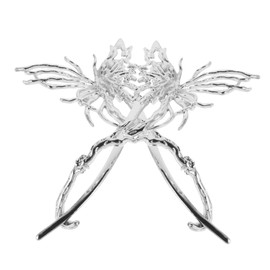 Healvian 2pcs Decorative Butterfly Hair Clip Vintage Alloy Hair for Elegant Updos for Women and Girls for Daily Wear and Special Occasions