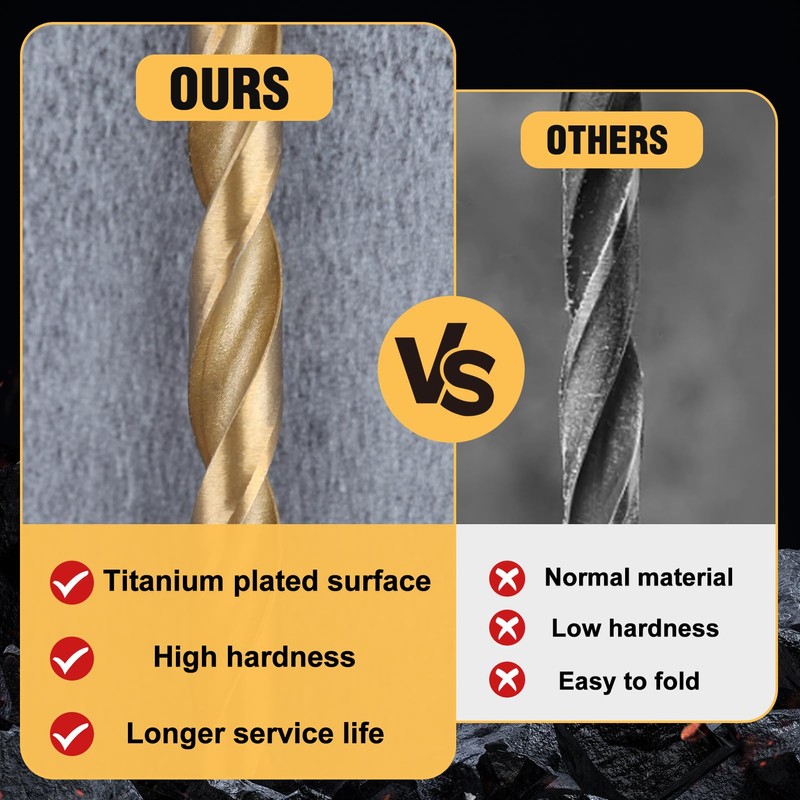 SPEEDWOX 13 Piece Drill Bit Set, For Woodworking, Hex Shank