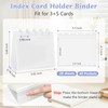 ATCYMI Index Card Holder Organizer Binder Stand Flip Flash Note