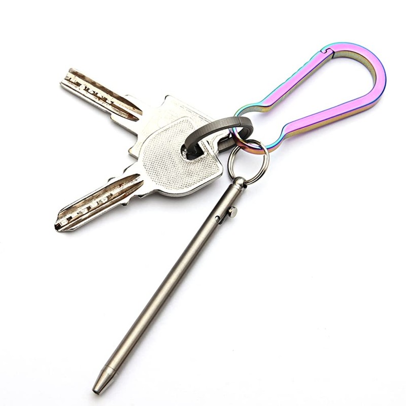 EKLOEN Mini Titanium Pen, Creative Signature Pen Bolt Action Pen