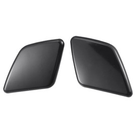 X AUTOHAUX 2 x front bumper headlight washer nozzle cover for Volvo - black