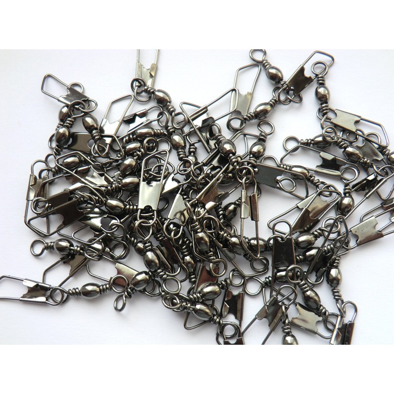 Phoxinus Black, American Snap Swivels Suitable for Carp, Pike and