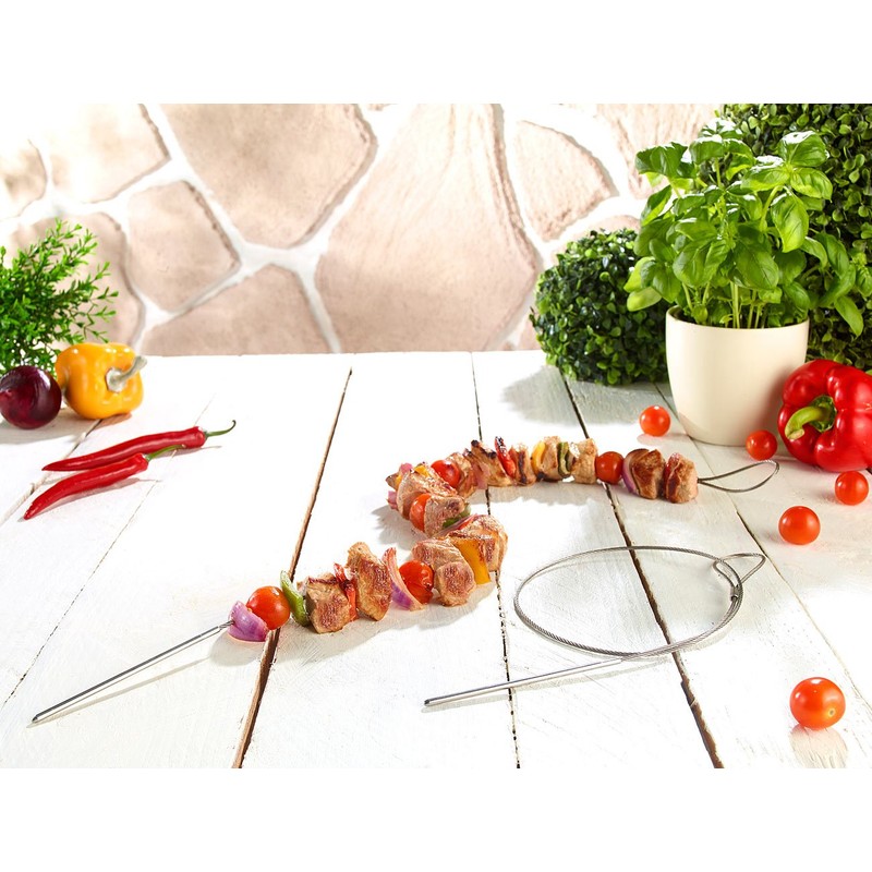 Rosenstein & Söhne Kebab Wire: Stainless Steel Kebab Wire, Set