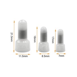Qjaiune 600Pcs Closed End Crimp Terminal Transparent Protective Closed End Wire Crimp Connector Cap (CE1/ CE2/ CE5)