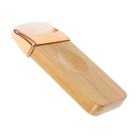 WOONEKY Natural Jade Facial Roller Massage Tool for Face and Neck 2-Piece Set Portable Handheld Skin Massager for Women Gua Sha Stone Eye Roller for Relaxation