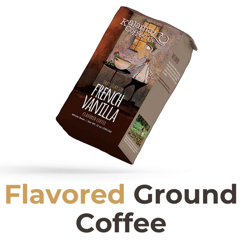 KALAMAZOO COFFEE COMPANY French Vanilla Ground Coffee - That Silky