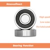 Hmevsafinect 2 Pack 6203RS Ball Bearings - 17x40x12mm Bearing Steel