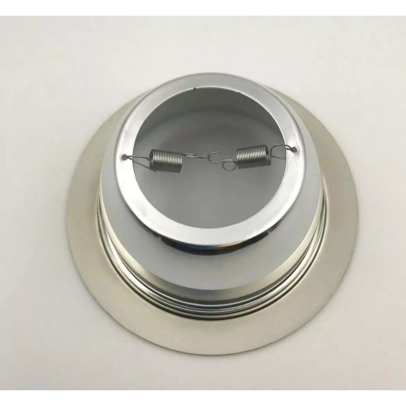 ECO lighting 5 Inch Chrome Reflector, Satin Nickel Ring Recessed
