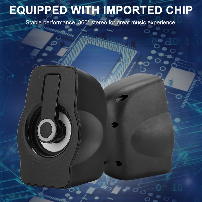 FT-185 Mini USB LED Speaker Portable Loudspeaker Music Player for