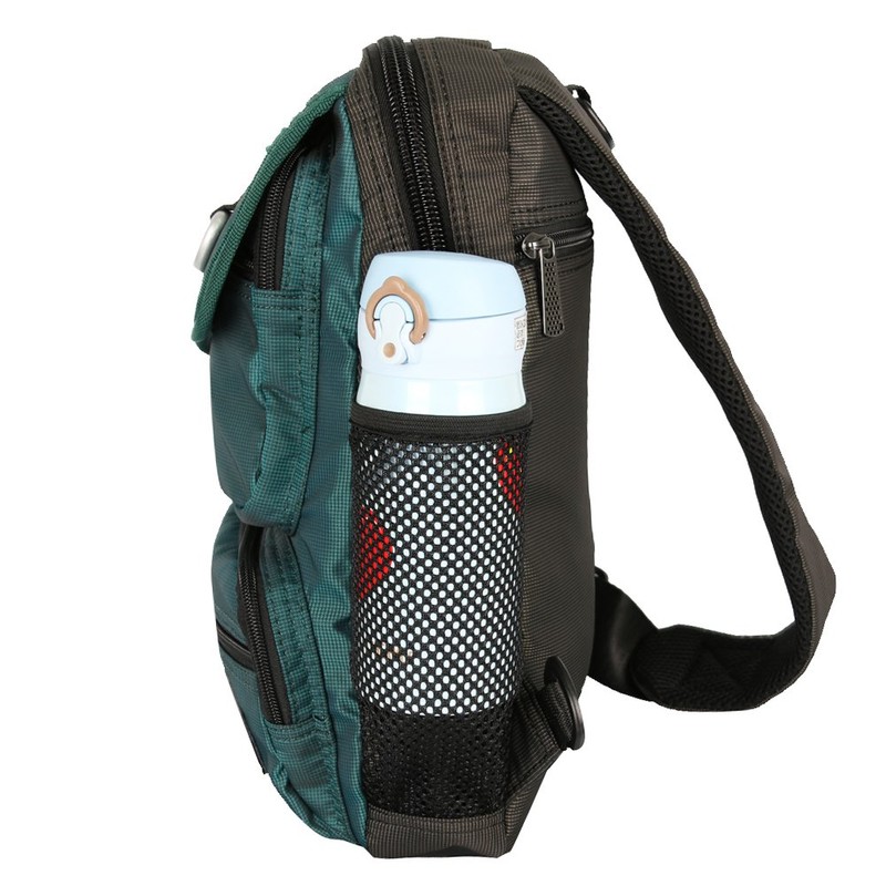 Vanlison - Mochila bandolera para hombre y mujer, color azul