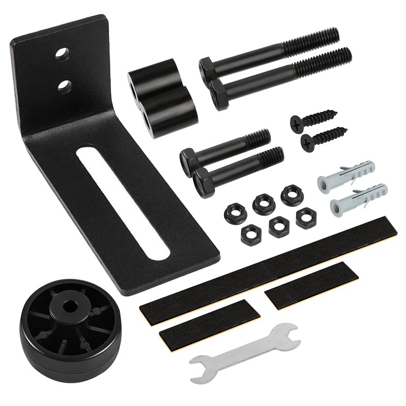 Wilktop Adjustable Floor Guide Set of 2, Sliding Door Runner,